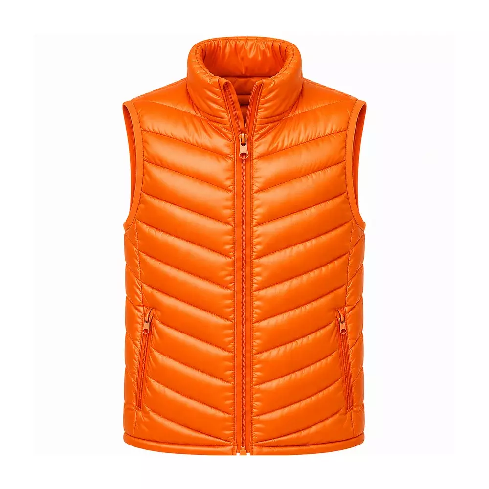 Colete Puffer Personalizado Laranja