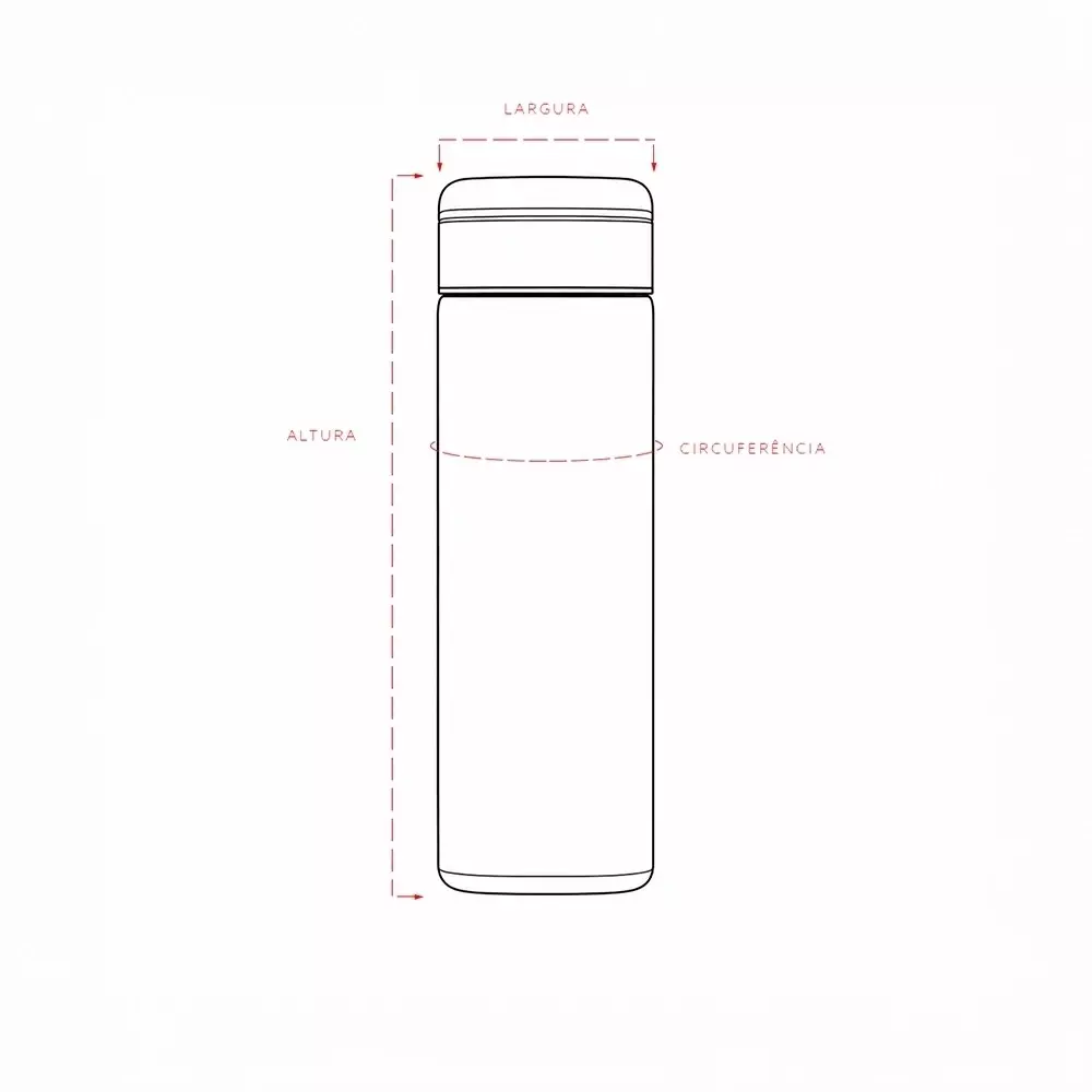 Garrafa Térmica 300ml com Infusor Personalizada 