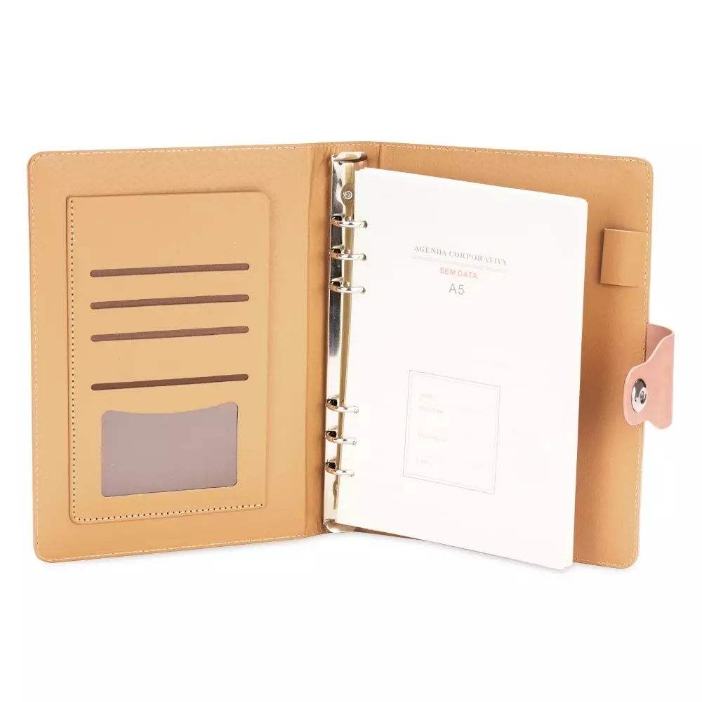 Caderno Fichário A5 em PU Personalizado 