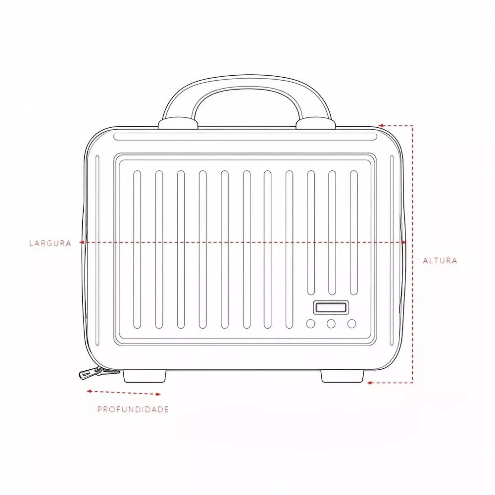 Frasqueira Plástica 10L Personalizada 