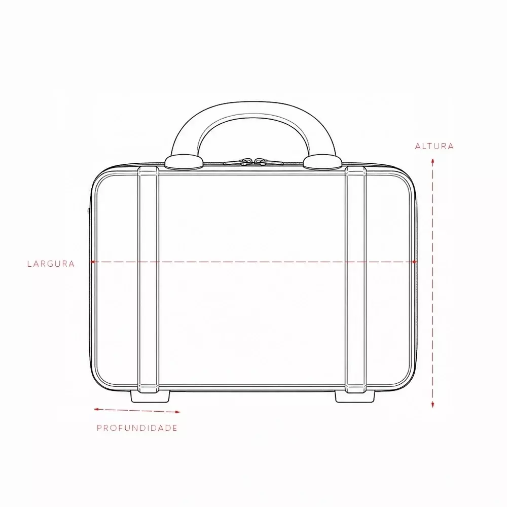 Frasqueira Plástica 8L Personalizada 