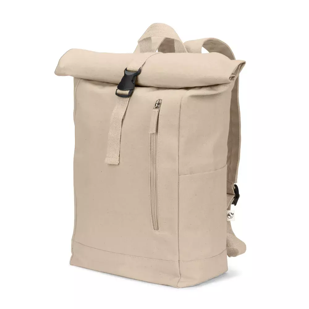 Mochila Roll Top em Algodão Reciclado Personalizada 