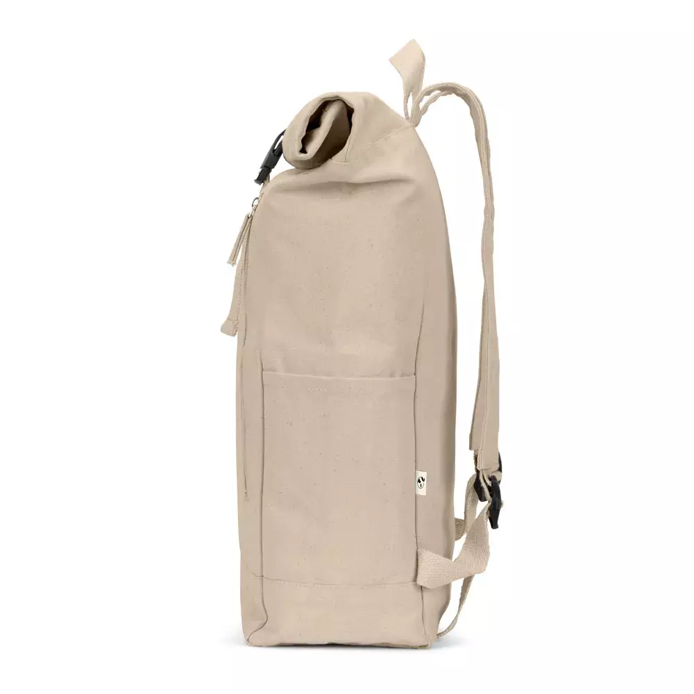 Mochila Roll Top em Algodão Reciclado Personalizada 