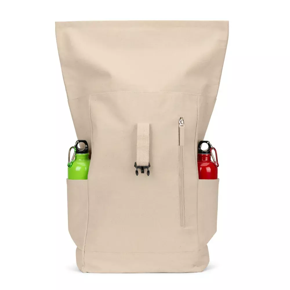 Mochila Roll Top em Algodão Reciclado Personalizada 