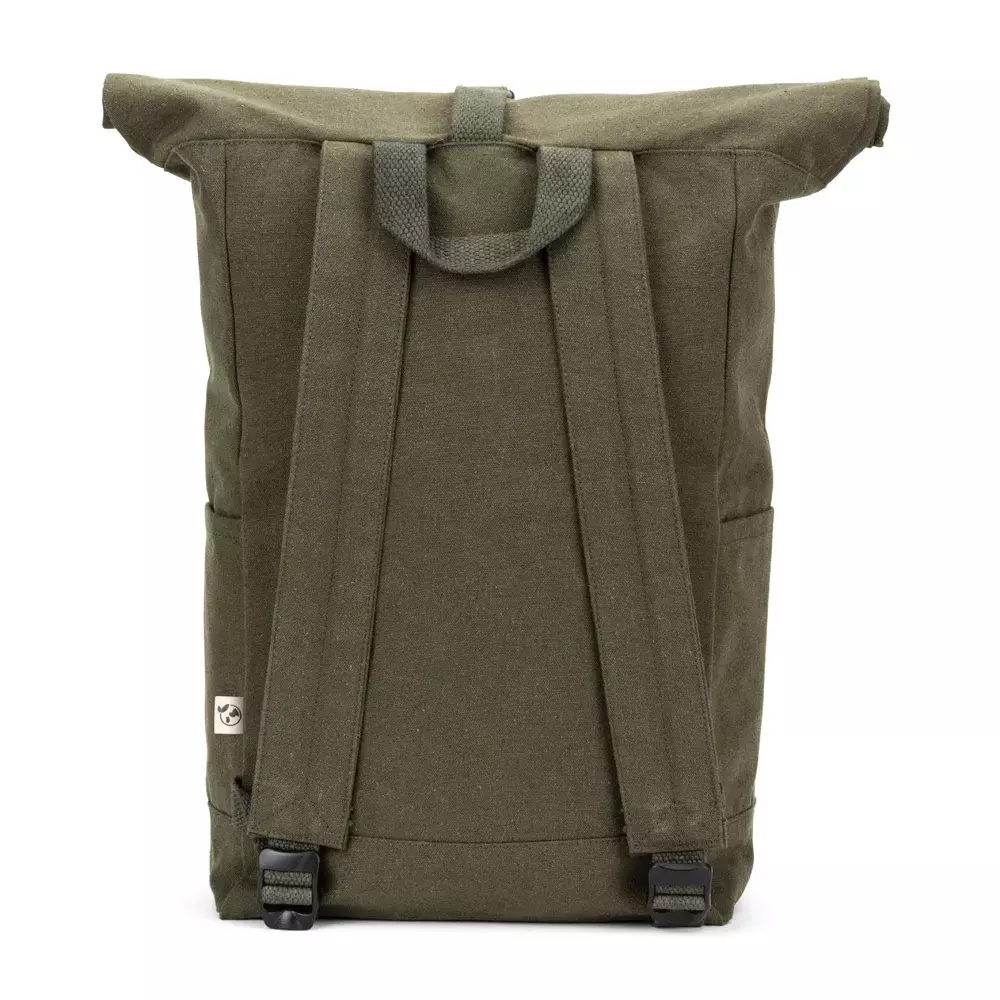 Mochila Roll Top em Algodão Reciclado Personalizada 