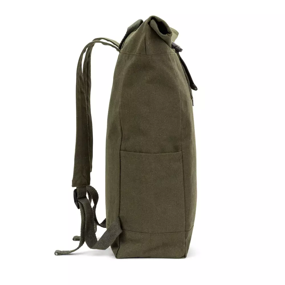 Mochila Roll Top em Algodão Reciclado Personalizada 