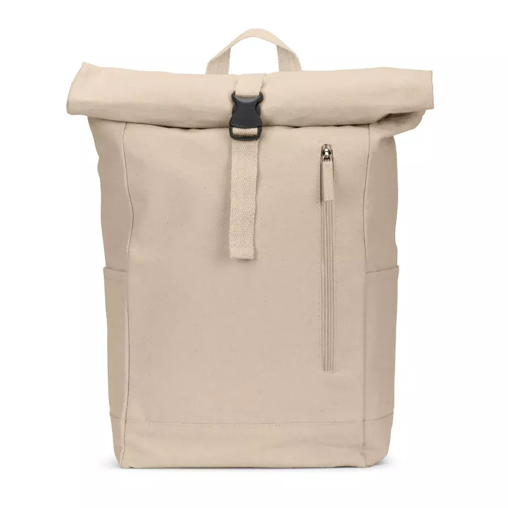 Mochila Roll Top em Algodão Reciclado Personalizada 