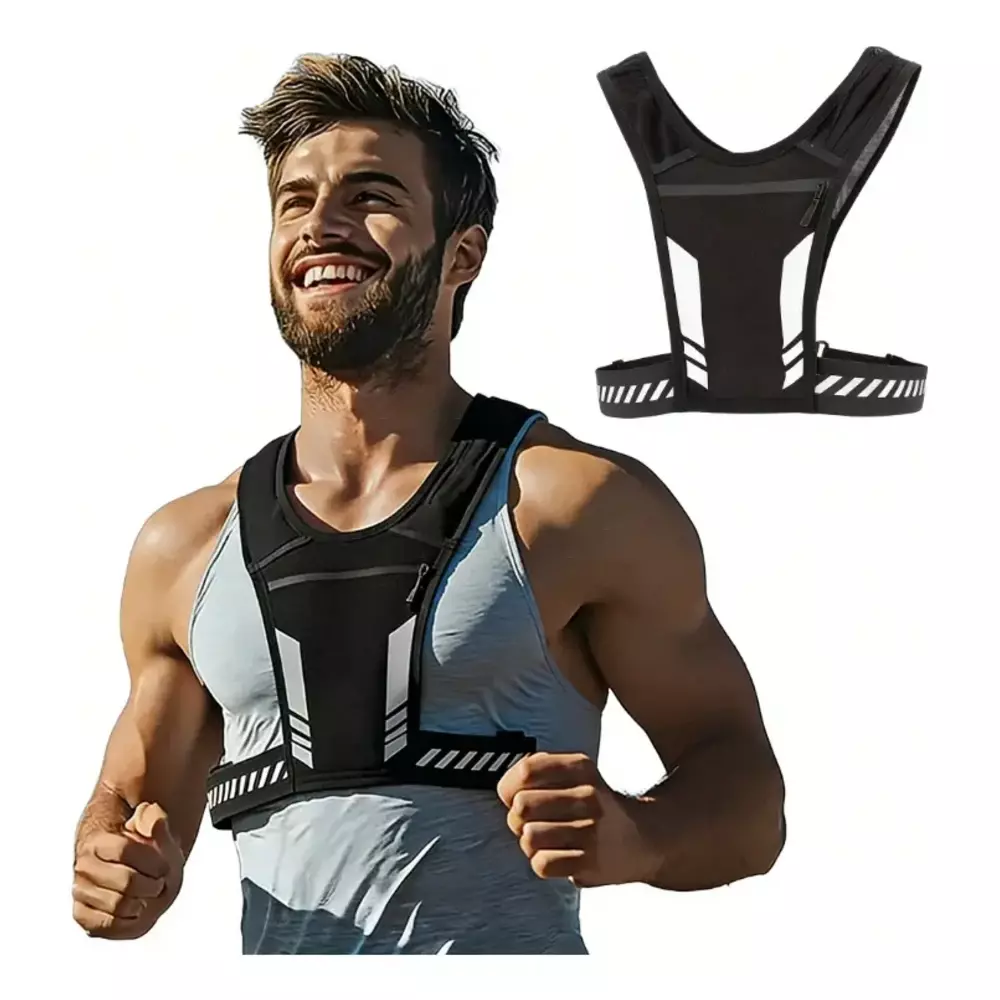 Colete Esportivo com Porta Celular e Garrafa Personalizado 