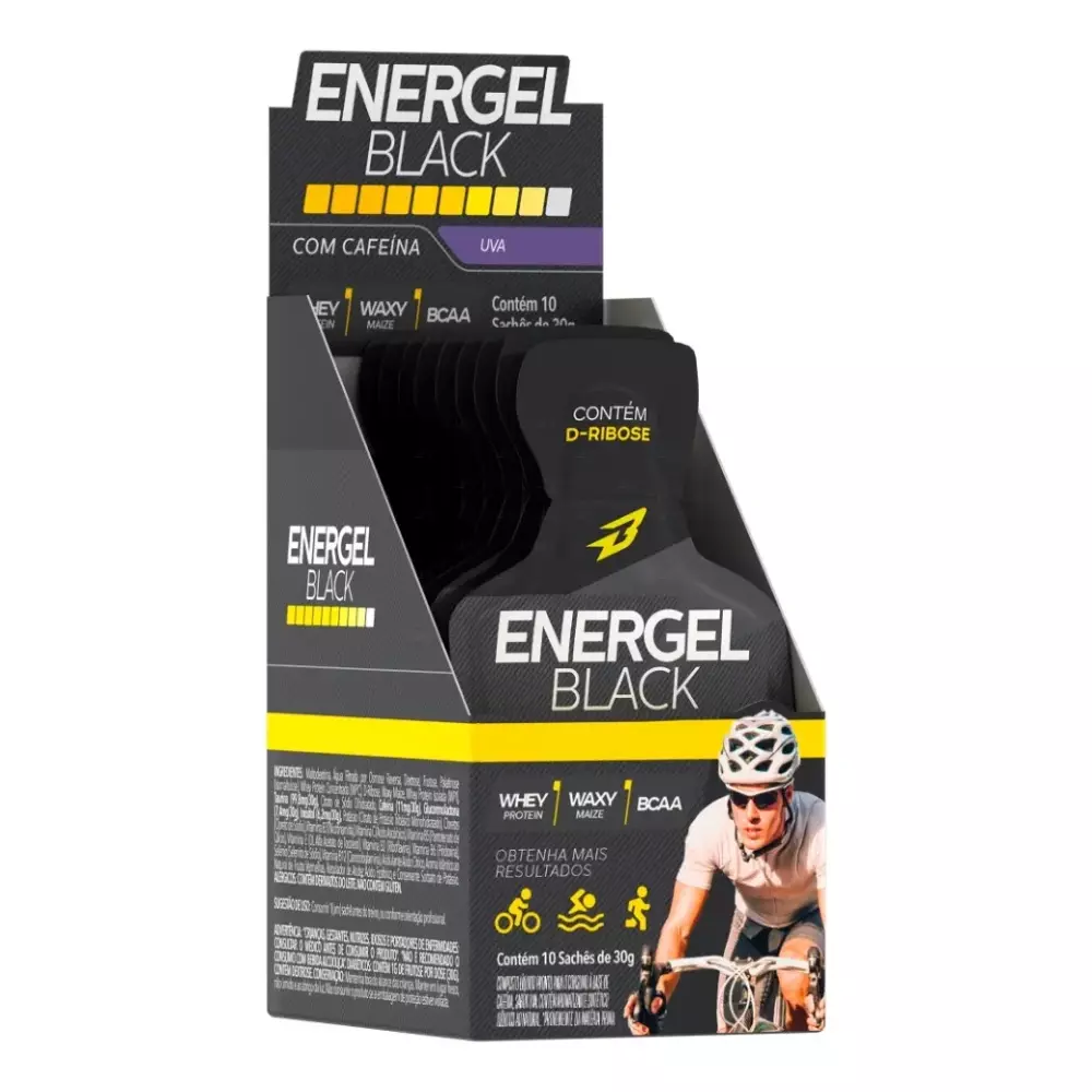Gel Energel Black Uva Caixa 10 Sachês 