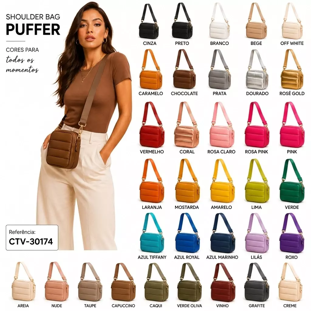 Shoulder Bag Puffer Personalizada 