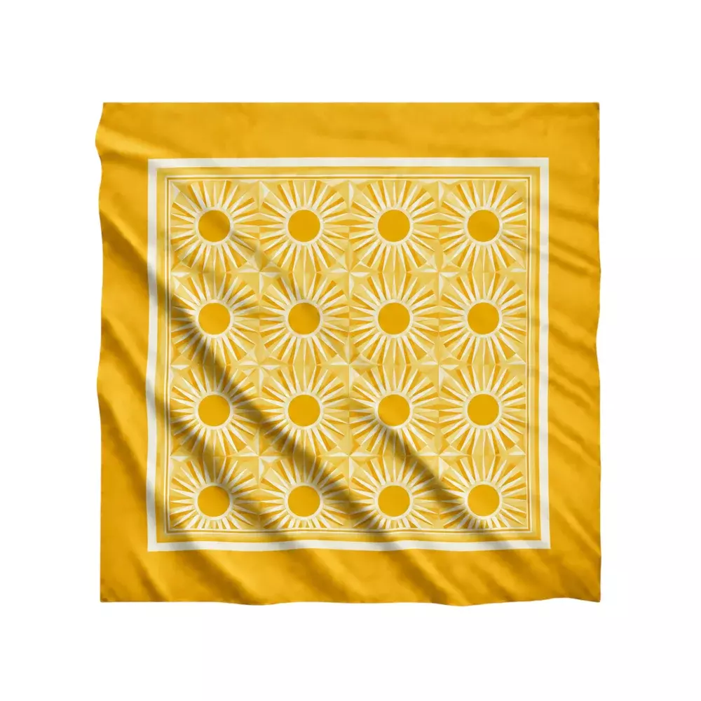 Lenço em Sedinha 100% Personalizado - 100x100 cm 