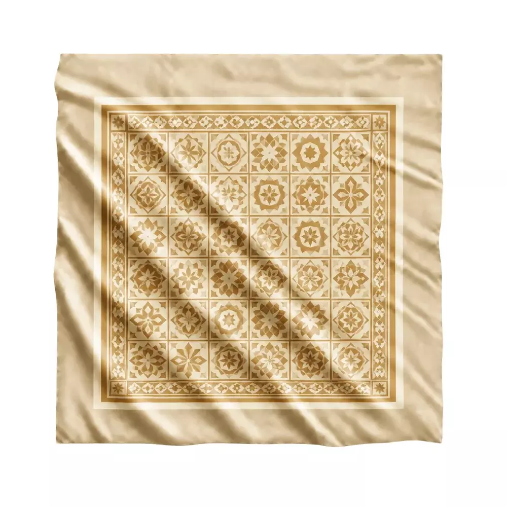 Lenço em Sedinha 100% Personalizado - 100x100 cm 