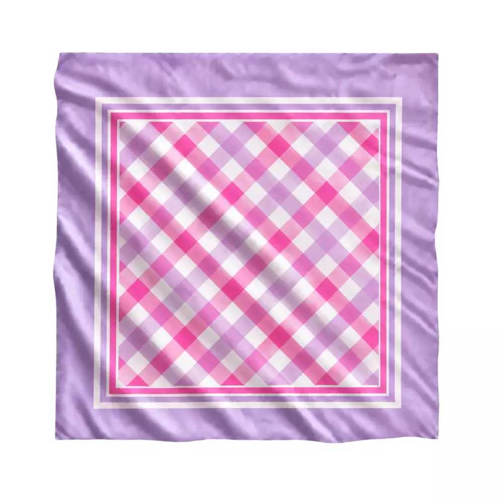 Lenço em Sedinha 100% Personalizado - 100x100 cm 