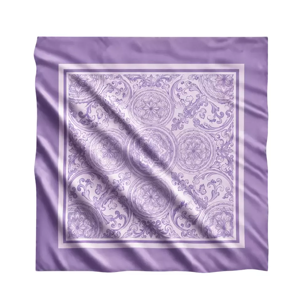 Lenço em Sedinha 100% Personalizado - 100x100 cm 