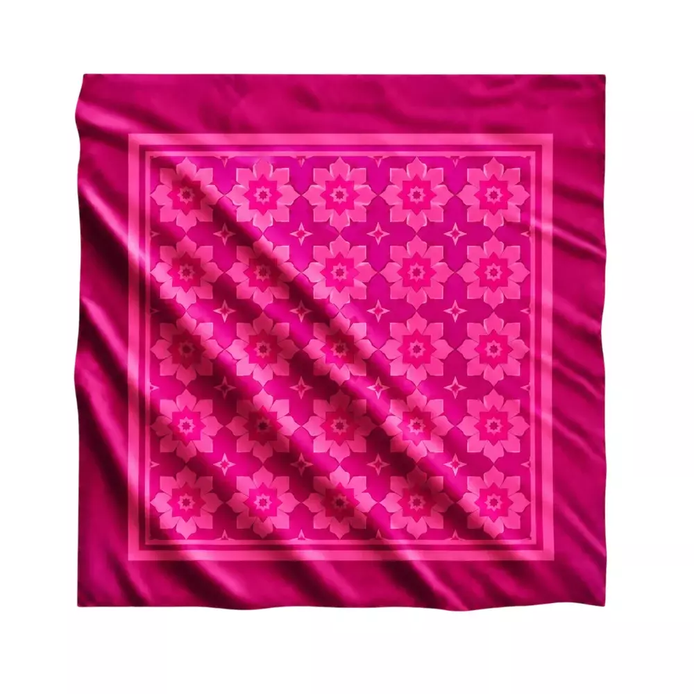 Lenço em Sedinha 100% Personalizado - 100x100 cm 