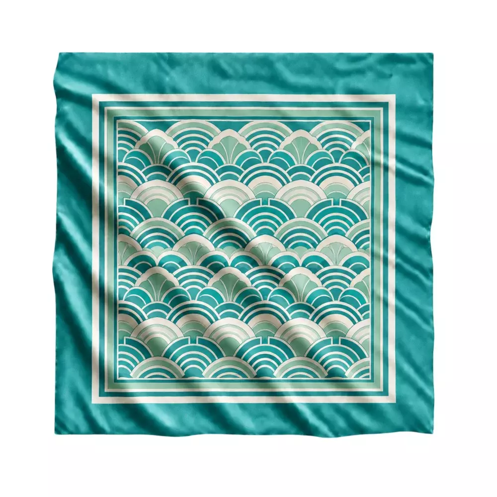 Lenço em Sedinha 100% Personalizado - 100x100 cm 