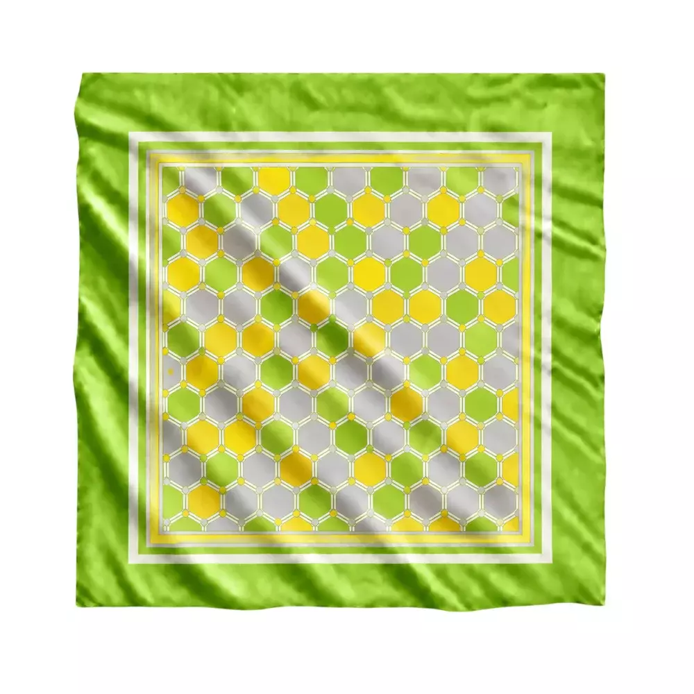 Lenço em Sedinha 100% Personalizado - 100x100 cm 