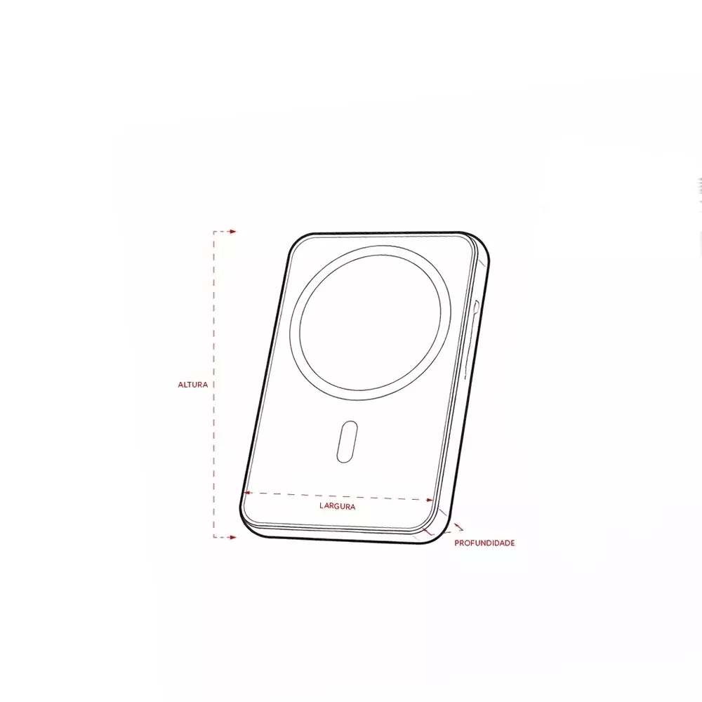 Power Bank por Indução 10.000mAh Personalizado 