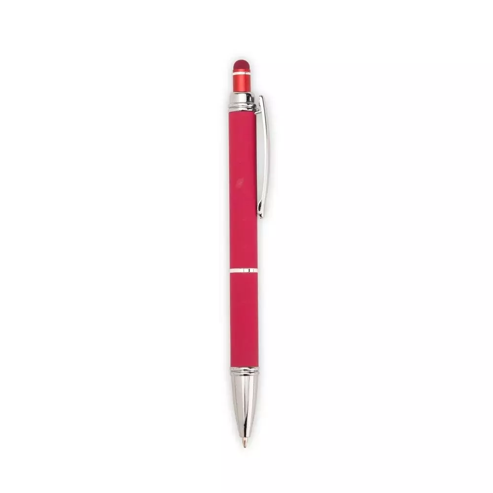 Caneta Metálica Emborrachada Touch Personalizada 