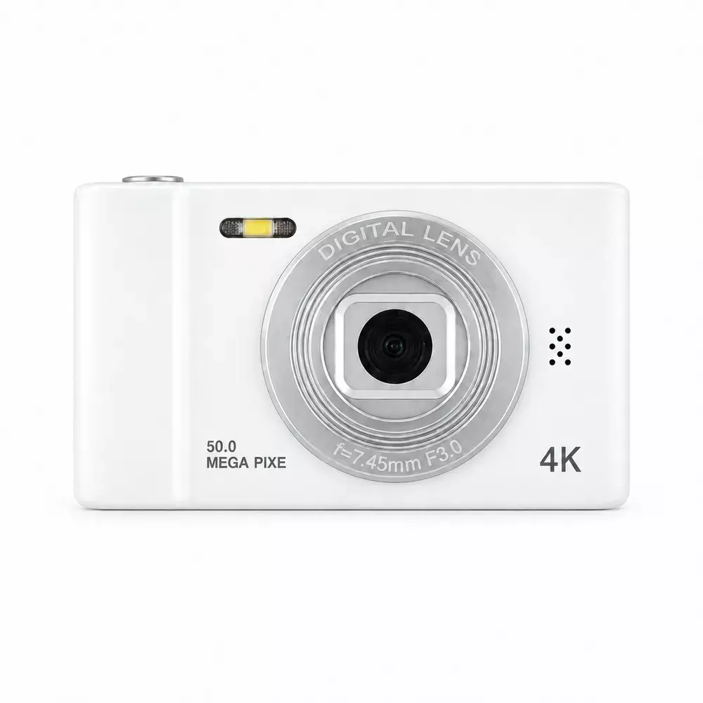 Mini Câmera Digital 50MP Personalizada Branco