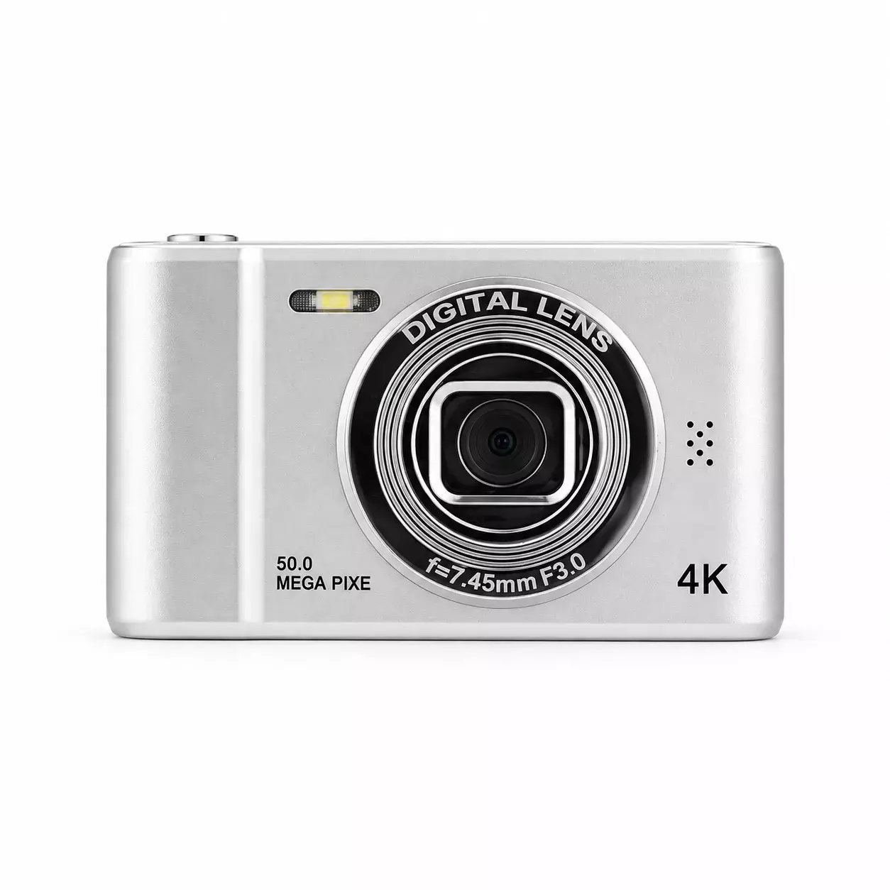 Mini Câmera Digital 50MP Personalizada Prata