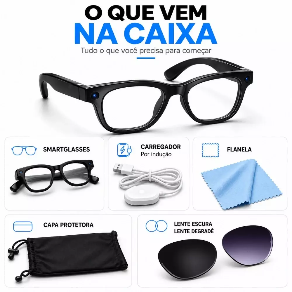 Óculos Inteligente com IA Personalizado 