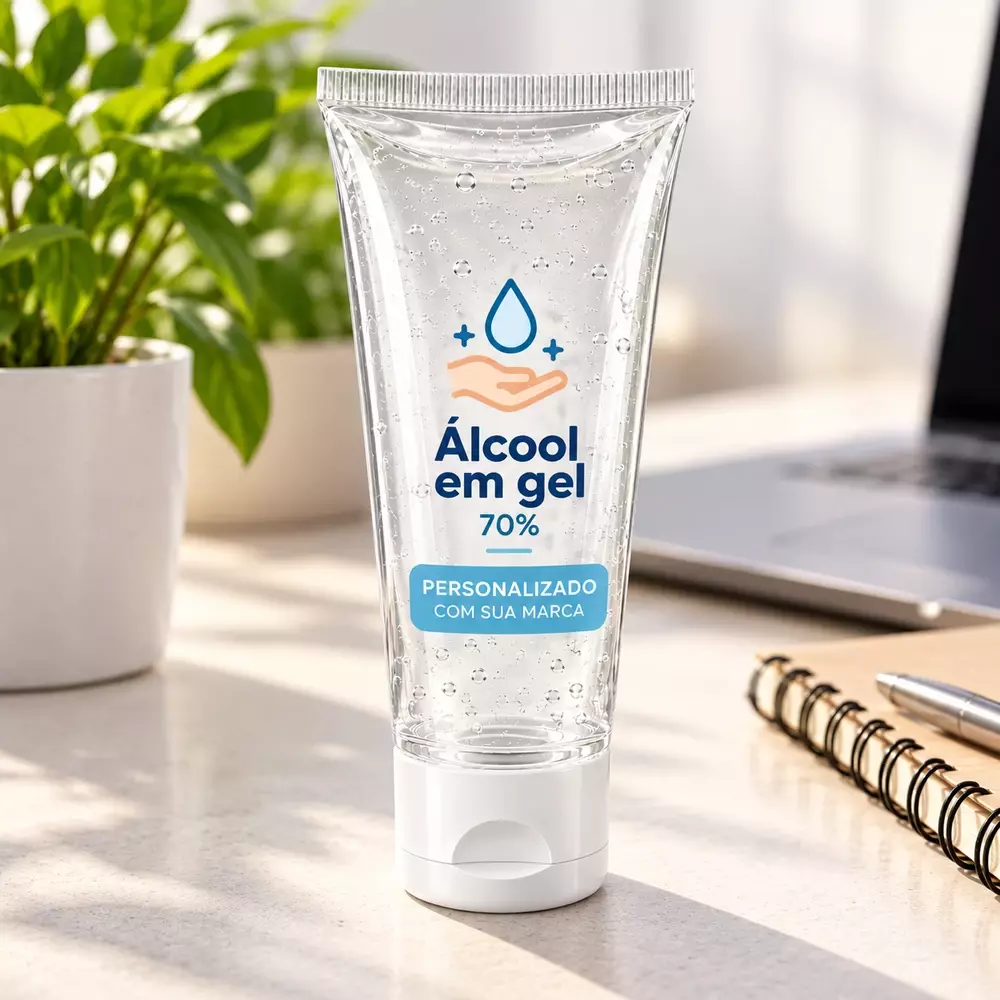 Álcool em Gel 70% 60 ml Personalizado 