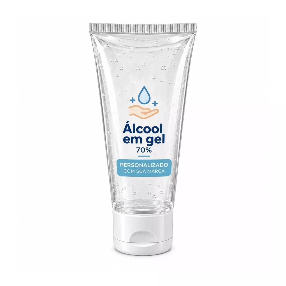 Álcool em Gel 70% 60 ml Personalizado 