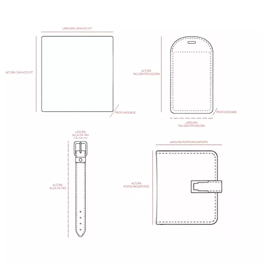Kit de Viagem 2 Peças Personalizado 