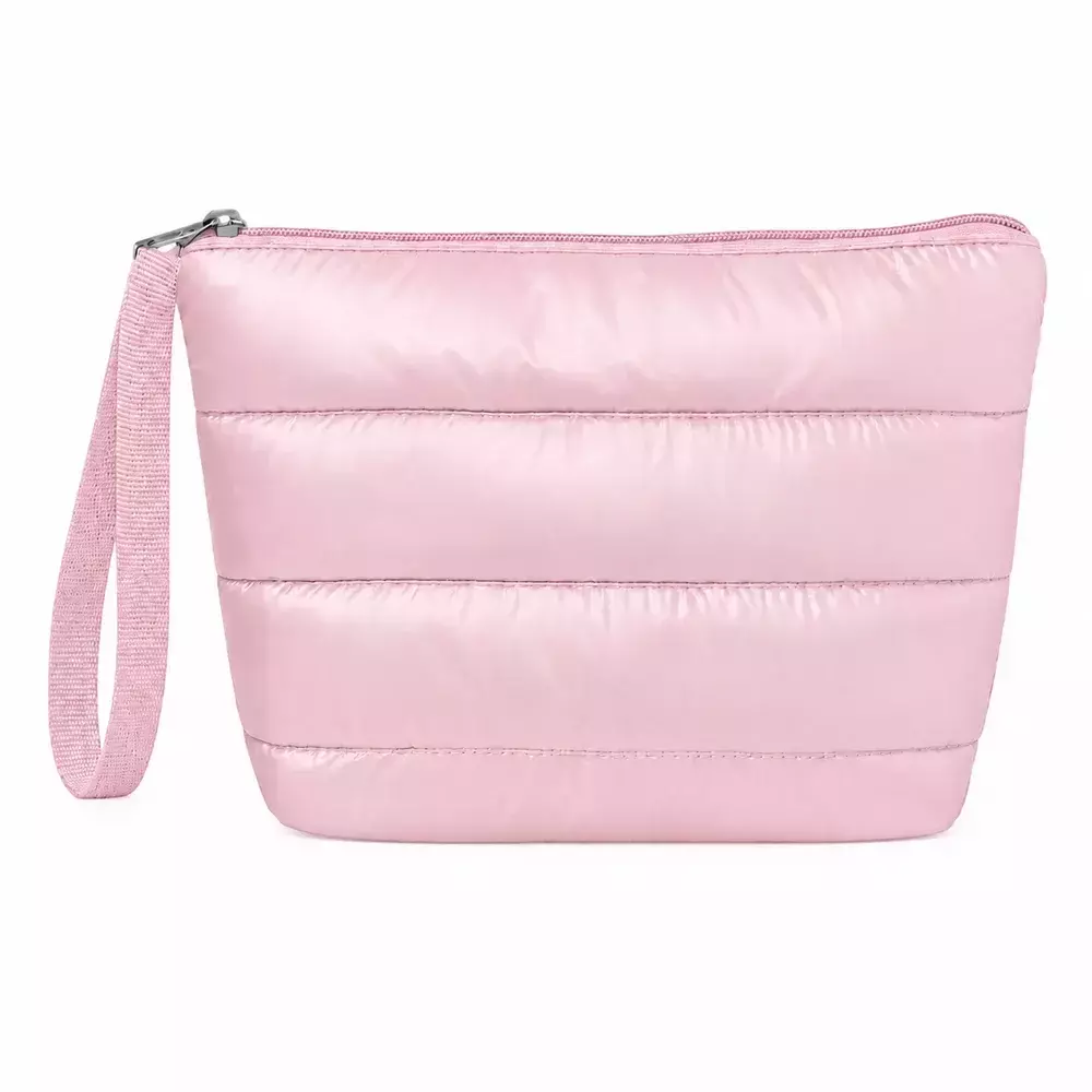 Kit Nécessaire Puffer Outubro Rosa Personalizado 