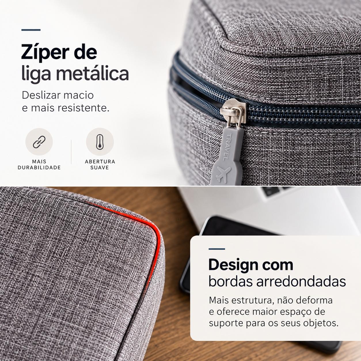 Case Organizador de Cabos e Eletrônicos Personalizado 