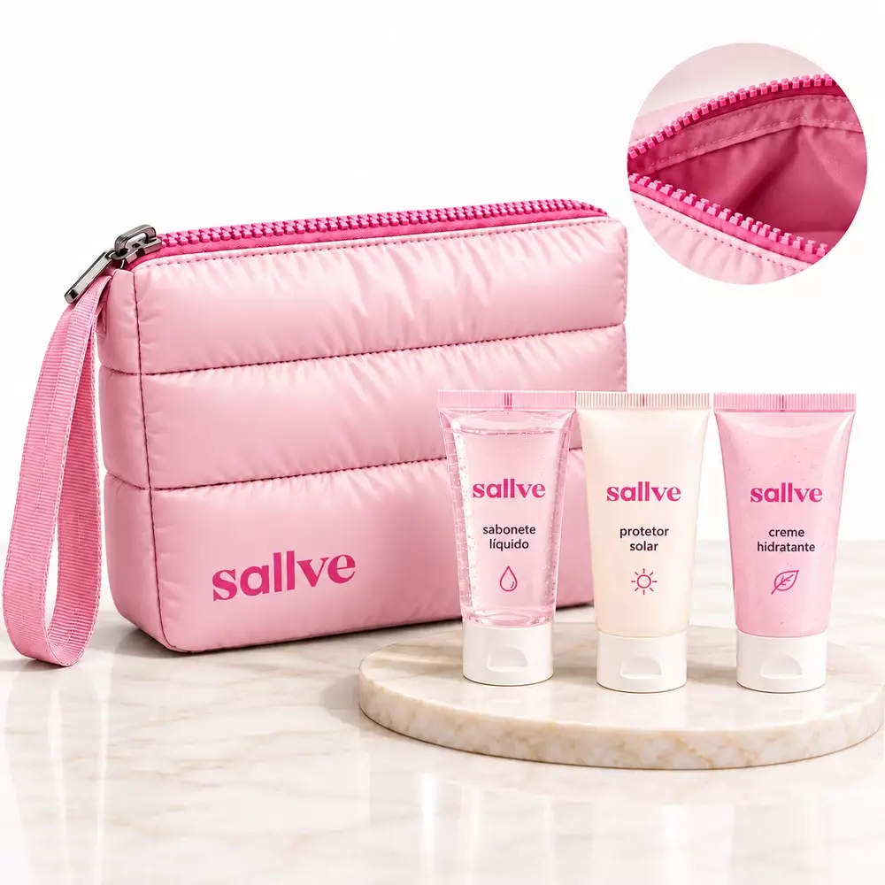 Kit Nécessaire Puffer e Cremes Personalizado 