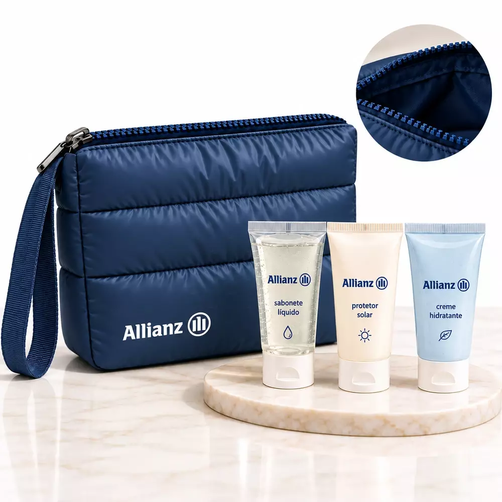 Kit Nécessaire Puffer e Cremes Personalizado 
