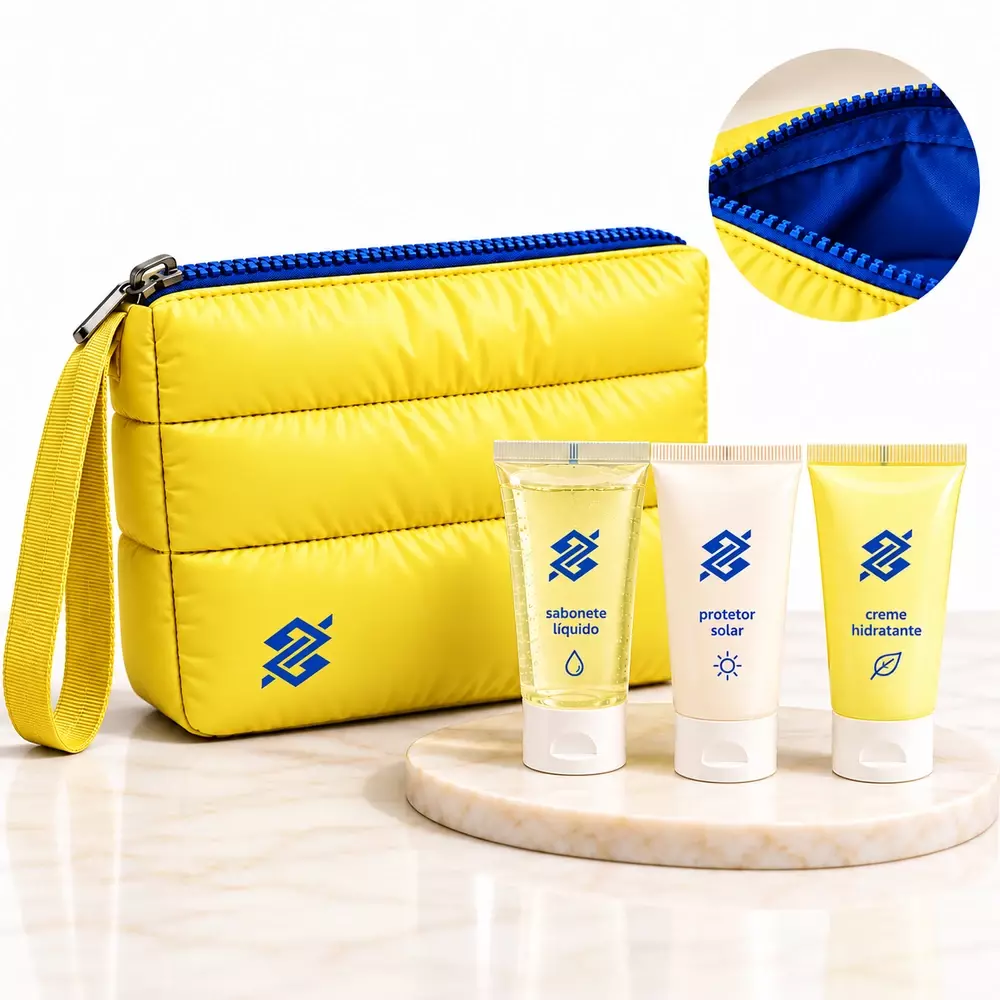Kit Nécessaire Puffer e Cremes Personalizado 