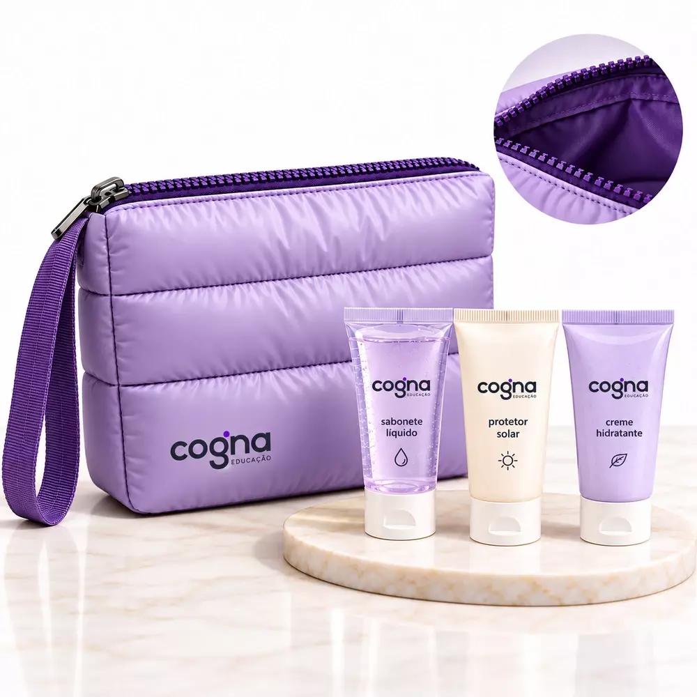 Kit Nécessaire Puffer e Cremes Personalizado 