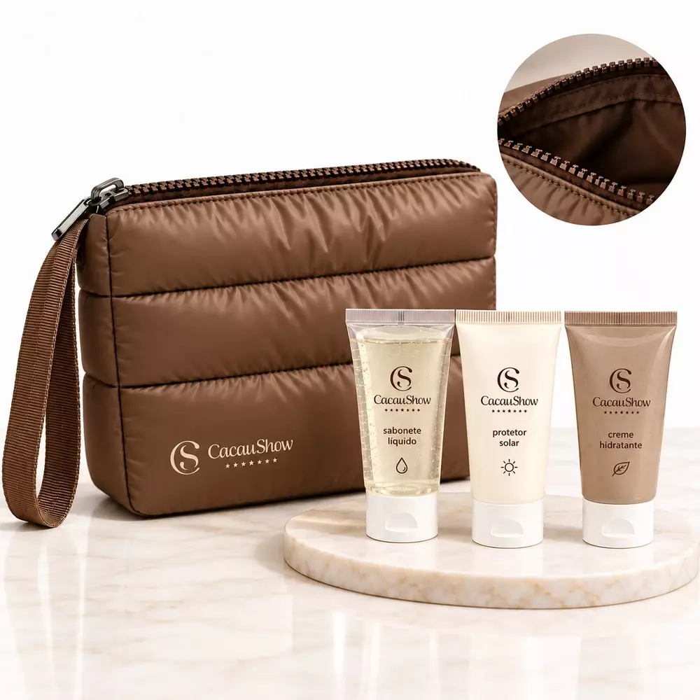 Kit Nécessaire Puffer e Cremes Personalizado 