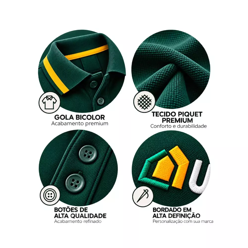 Camisa Polo Piquet Personalizada com Logo 