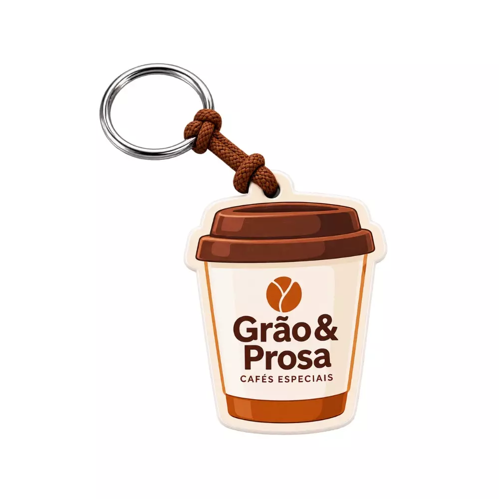 Chaveiro Emborrachado com Impressão Digital Personalizado 