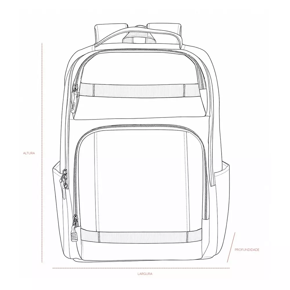 Mochila em Couro Sintético 23L Personalizada 