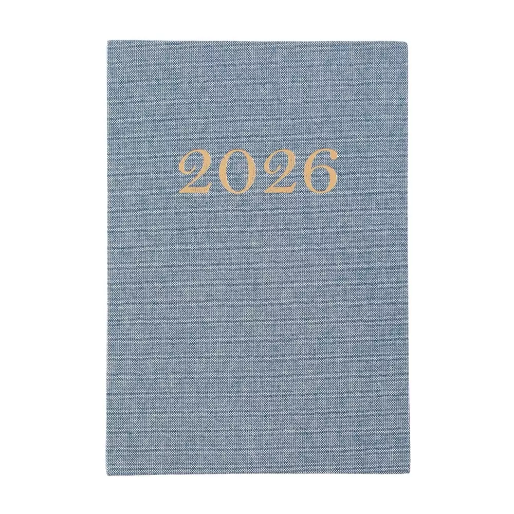 Agenda Diária 2026 Linho Personalizada 