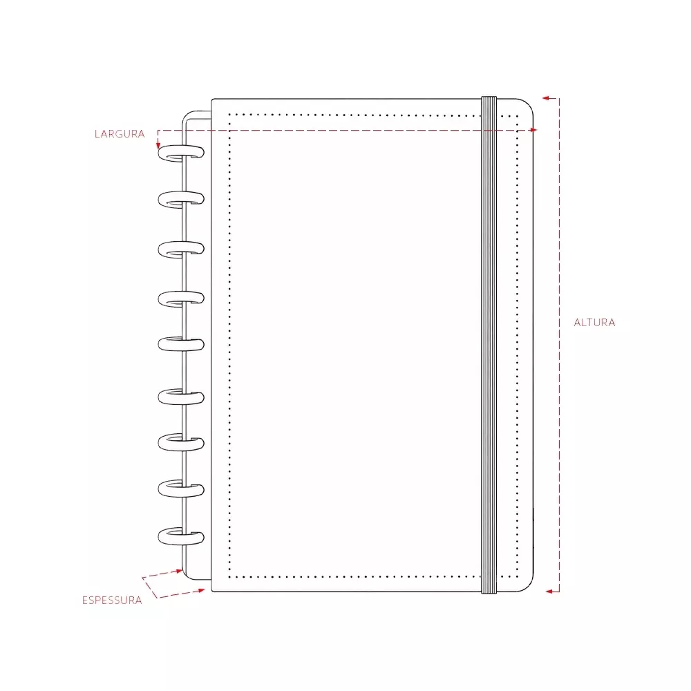 Caderno de Disco Personalizado 