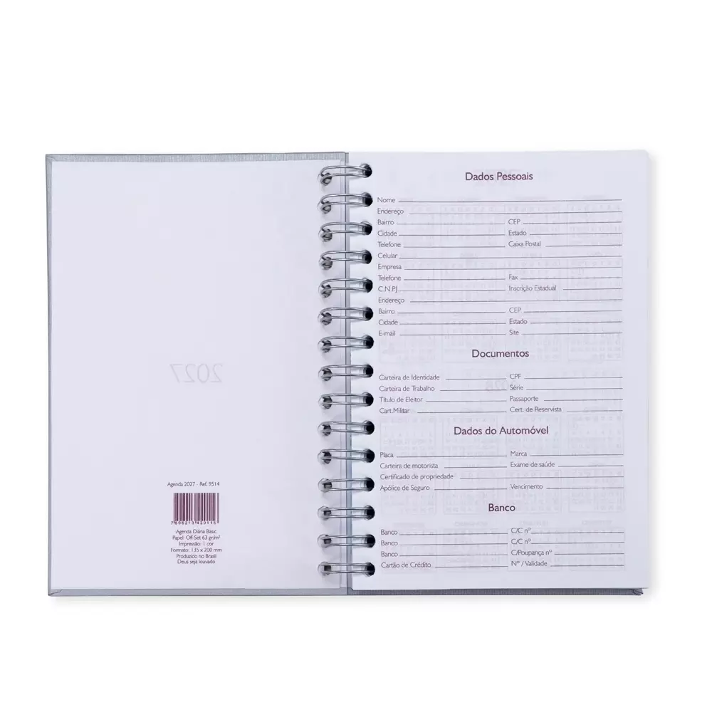 Agenda Diária Personalizada 