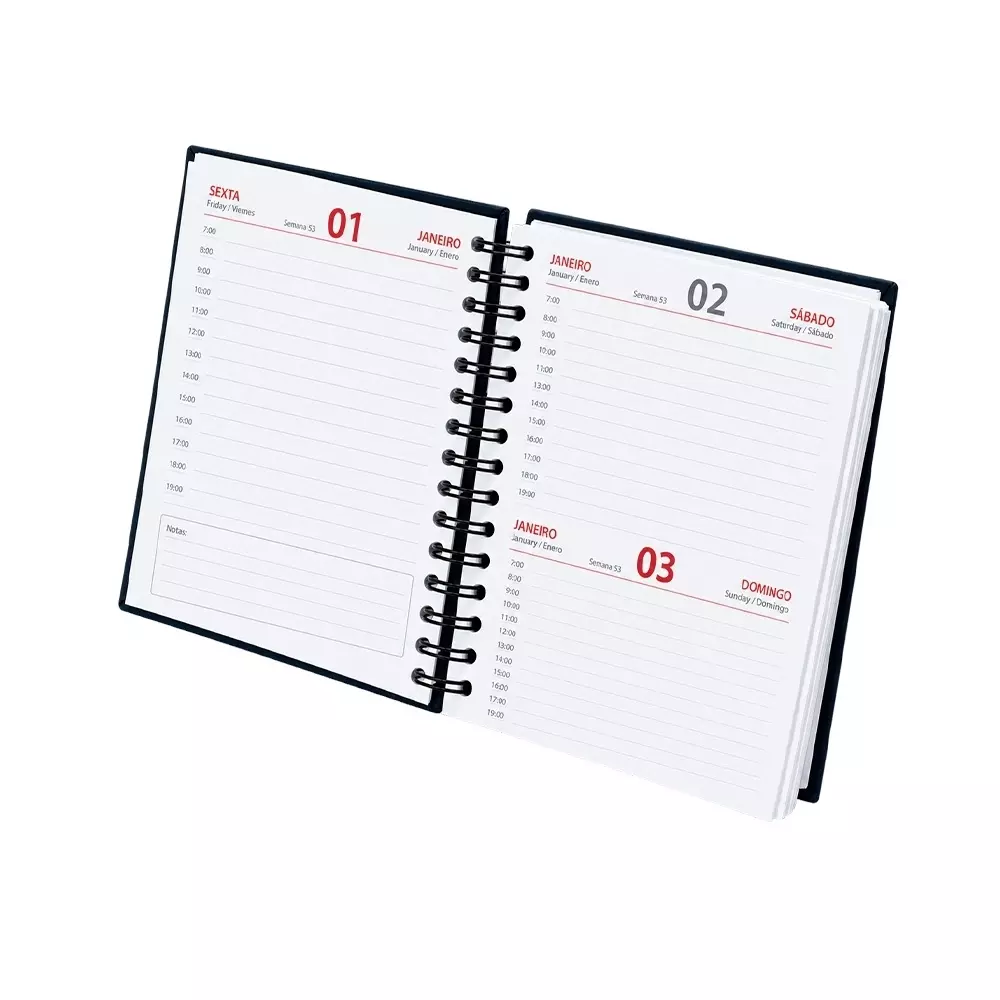 Agenda Diária 2027 Personalizada 