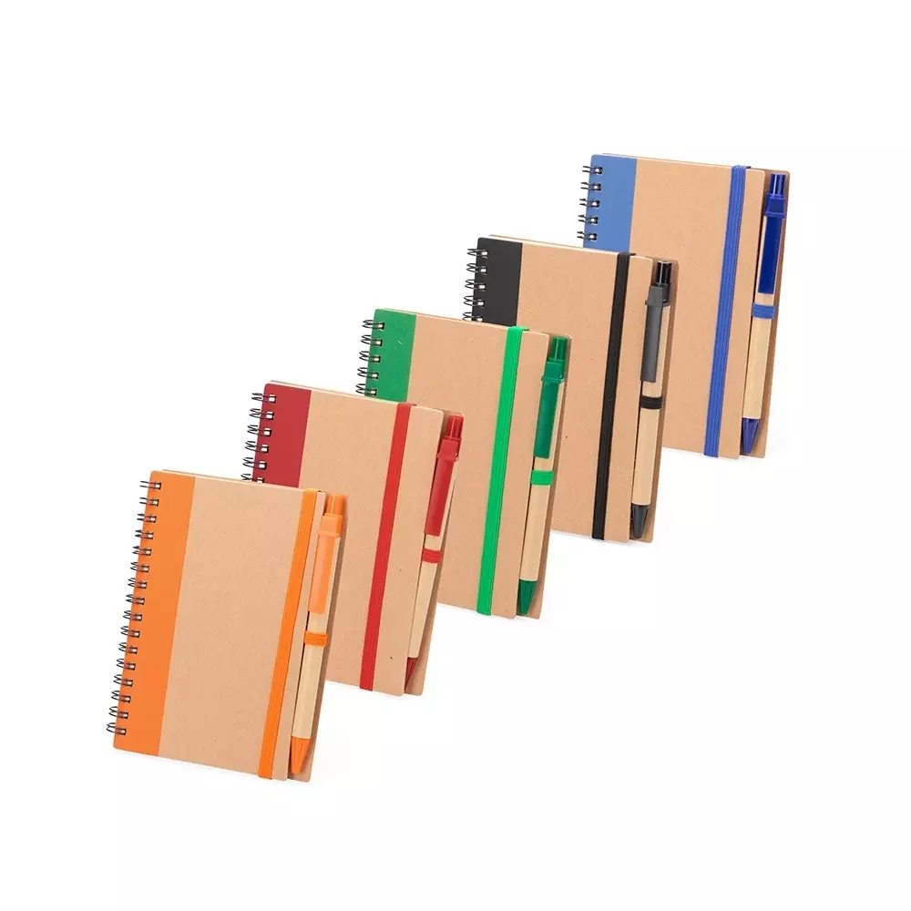 Caderno Ecológico com Caneta Personalizado 