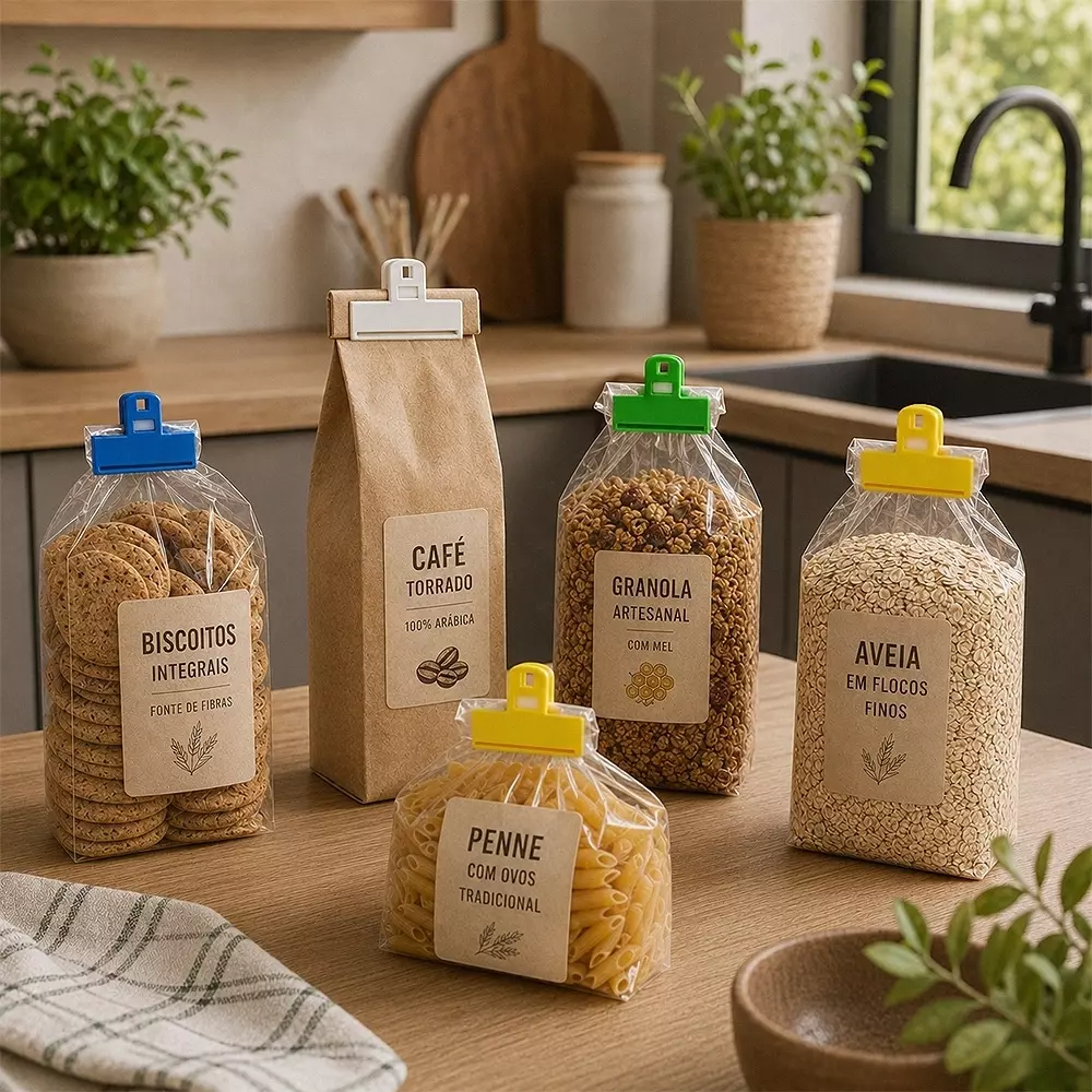 Kit Prendedores Multiuso 4 Peças Personalizado 